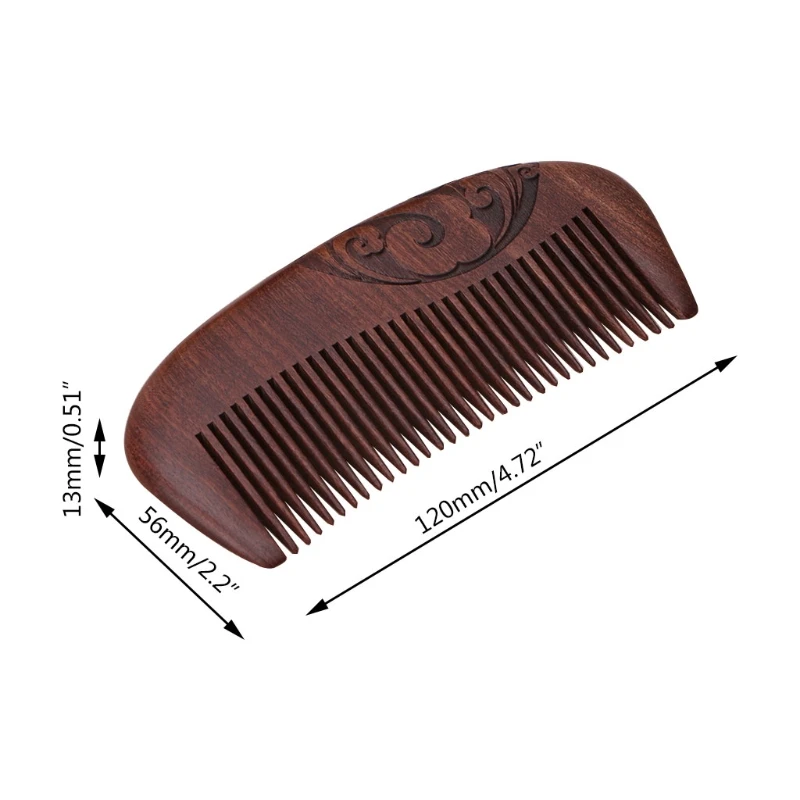 

Pro Hairdressing Anti-static Fragrant Natural Wood Wooden Hair Care Comb 896D