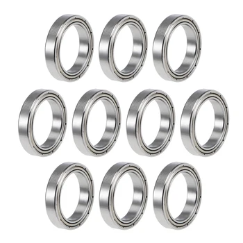 

uxcell 10pcs 6702ZZ Deep Groove Ball Bearings Z2 15mm x 21mm x 4mm Double Shielded Chrome Steel for Home Garden DIY