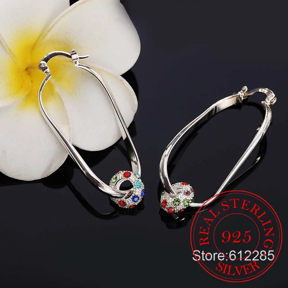 Серьги из стерлингового серебра 925 пробы свадебные украшения аксессуары модные