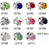 10pcs/pack 3d Crystal Nail Stones 8.6*7.6cm Gold Bottom AB Protein Glitter Diamond Pile Drill Alloy Nail Jewerly Rhinestones#11 5