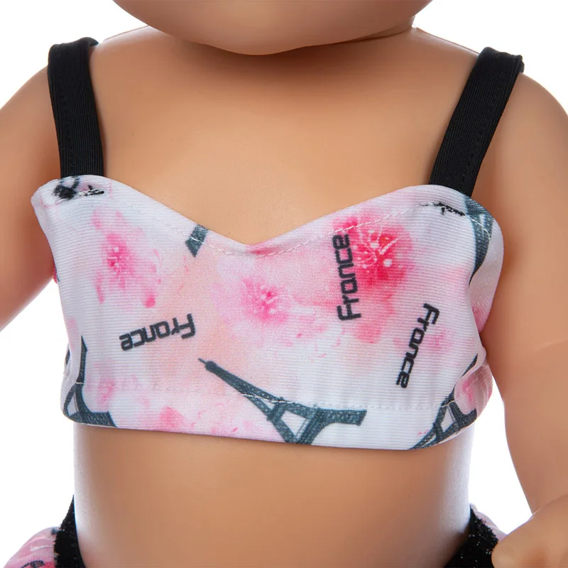 VETEMENT - ACCESSOIRE POUPEE,A11--Barboteuse courte pour poup?�e nouveau n?� am?�ricaine de 18 