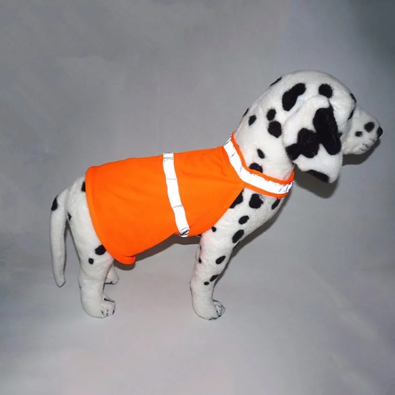 2019Pets Fluorescent Security Dog Reflective Vest Clothes Safety Luminous Waterproof Puppy Clothing