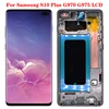 SUPER AMOLED G975F LCD For Samsung S10 Plus LCD Display Touch Screen With Frame Assembly For Galaxy S10 Plus G975F G9750 LCD