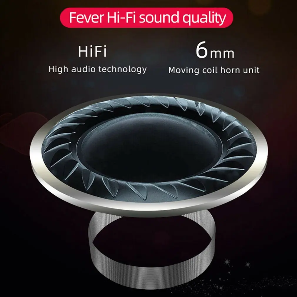 A6S Bluetooth Headsets For Wireless Earbuds 5 0 TWS Earphone Noise Cancelling Mic