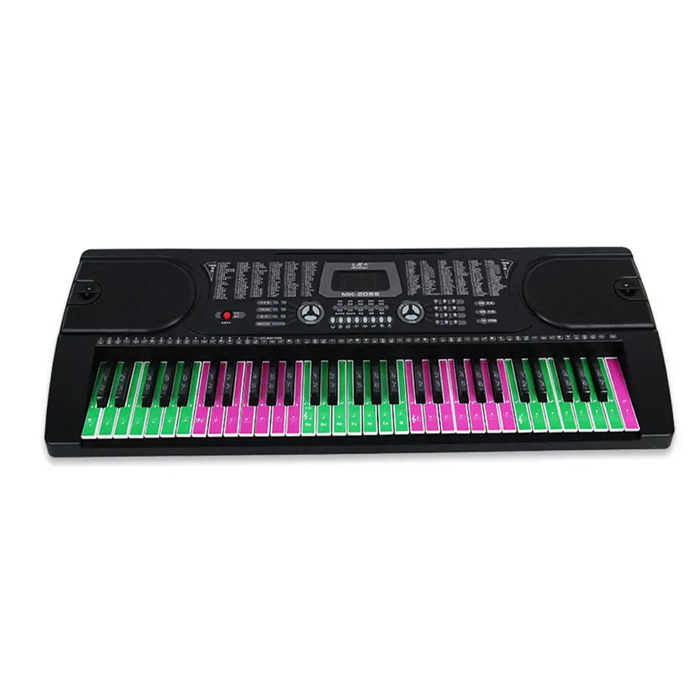

None Key Piano Sticker Colorful Piano Keyboard Sound Name Stickers Electronic Keyboard Stickers Music Decal Label Note