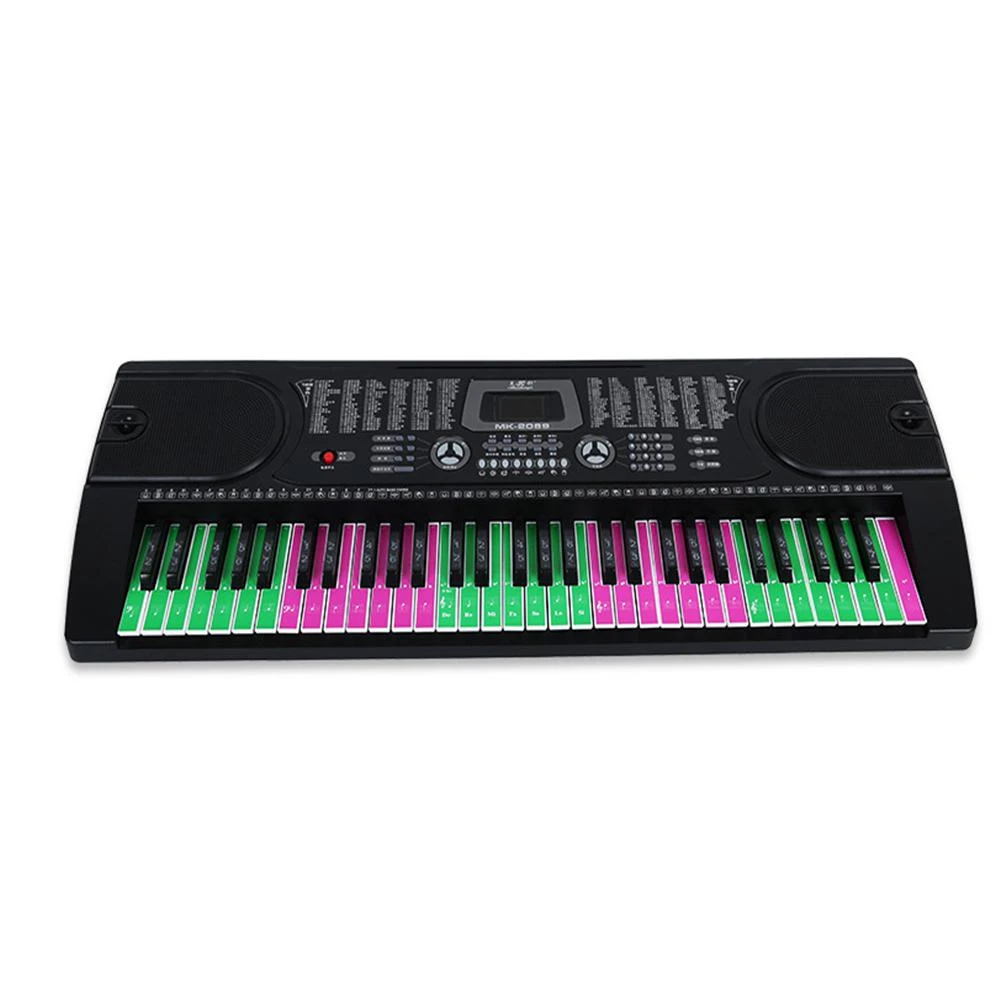 Stiker Piano Kunci Keyboard Piano Warna-warni Stiker Nama Suara Stiker Keyboard Elektronik Label Stiker Musik Catatan