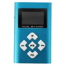 USB разъем ЖК-экран мини MP3-плеер 32 ГБ Micro SD TF(синий