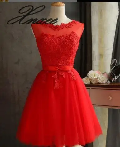 Сестер группа короткий параграф новое платье Vestido de novia XS-4XL