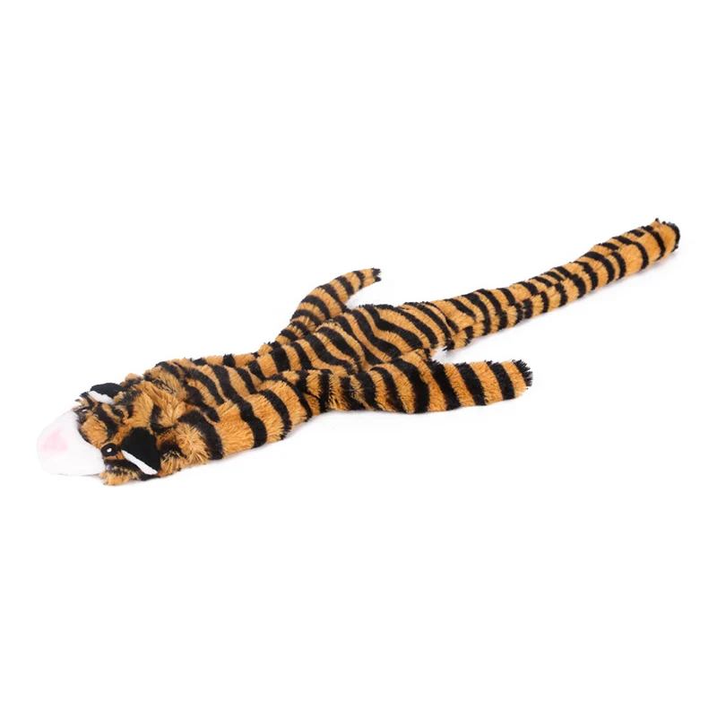 Tiger Мода 1 шт. Забавные игрушки в форме животных подарочный набор большой не плюшевый кролик хонинговая белка для собак Жевательная собака игрушка-Волк - Цвет: Tiger