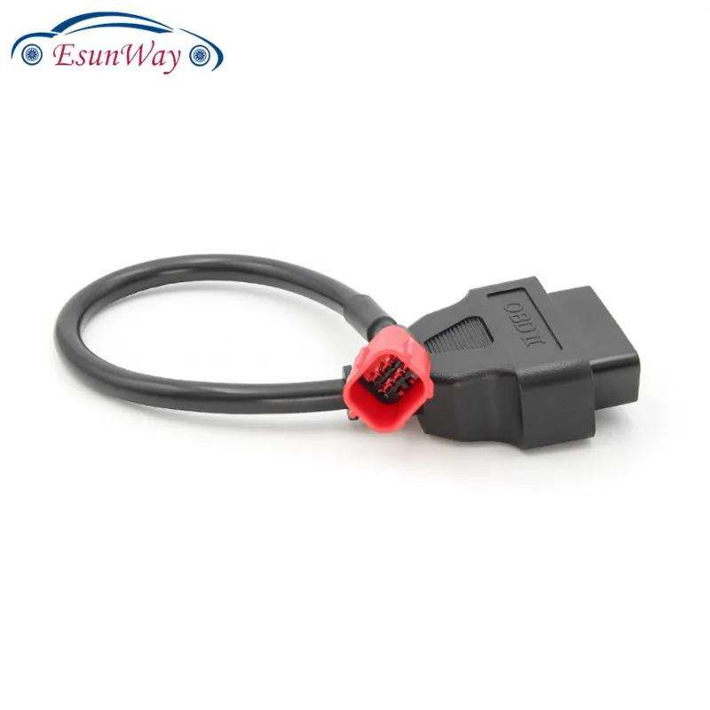 OBD Motorcycle Cable Diagnostic 6Pin to OBD2 16 pin Adapter 6 Pin Plug Cable For Honda car diagnostic cable,usb cable adapter