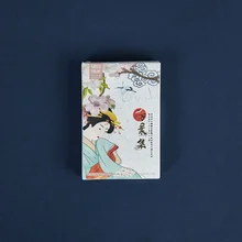 28 листов/набор японское кимоно Красота Девушка ЛОМО Карта мультфильм поздравительная открытка мини открытка сообщение подарок канцелярские товары
