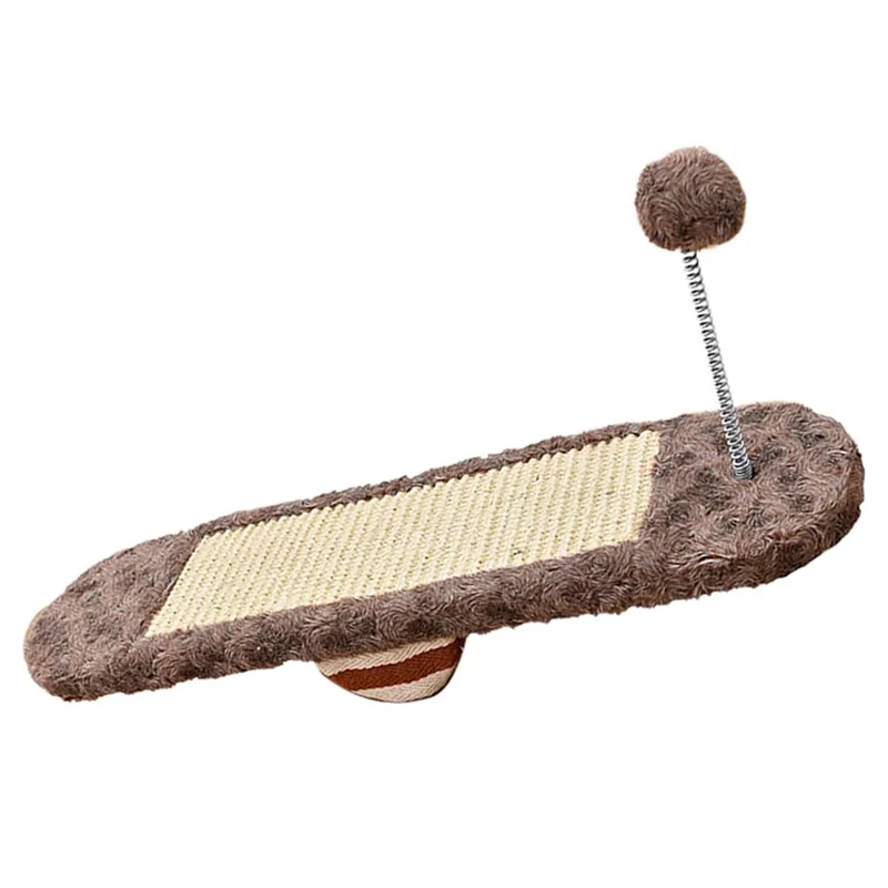 Kitten Scratching Board Seesaw Pet Claw Board Sisal Wear Resistant Pet Toy@LS