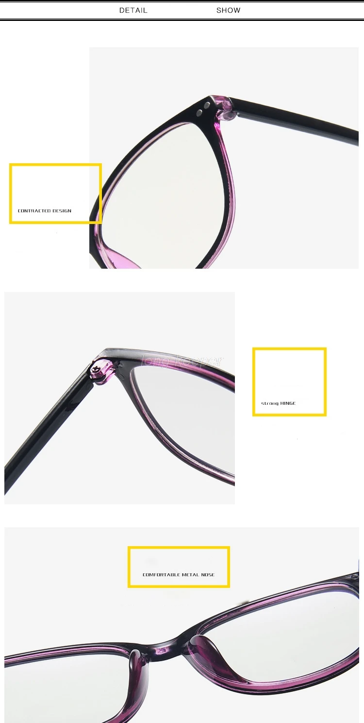 Длинные овальные очки для чтения очки Ультралегкая оправа могут быть оснащены очками для близорукости плоские обычные очки оптом