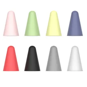 

8 pcs for Apple Pencil 1 2 Tablet stylus Touch Pen nib case Soft silicone Protective case for apple Pen case touch cover