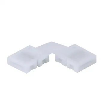 

RGB LED Strip Light Connector 10MM Accessories L Shape Adapter White Solderless Fitting Lighting 4Pin