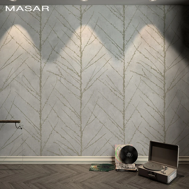 

MASAR Abstract gold tree murals plain color simple wallpaper sofa television bedside background wall wallpaper tree