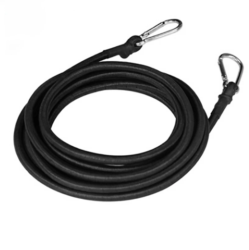 1m/1.5m/2m Heavy Duty Bungee Cord Tie Strap String Carabiner Hooks Kayak Camping Cycling Luggage Accessory
