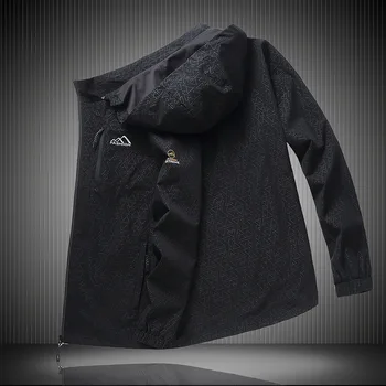 

Big Size Male Sports Jacket Loose Coat Plus Fat plus Breathable Fat Fat Man Extra Large Can Detachment Cap Outerwear