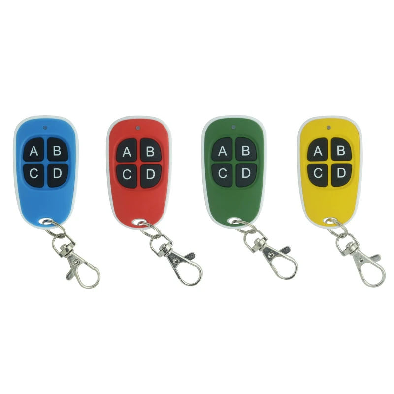 electric strike door lock 4 Colors 433.92 Mhz Duplicator Copy Code Remote Control Wireless Universal Door Duplicate Key Fob 433MHZ Cloning Gate Garage keypad gate entry systems