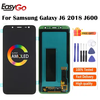 

Super AMOLED For Samsung J6 2018 Display J600 J600F LCD Display with Touch Screen Digitizer Assembly Free Shipping