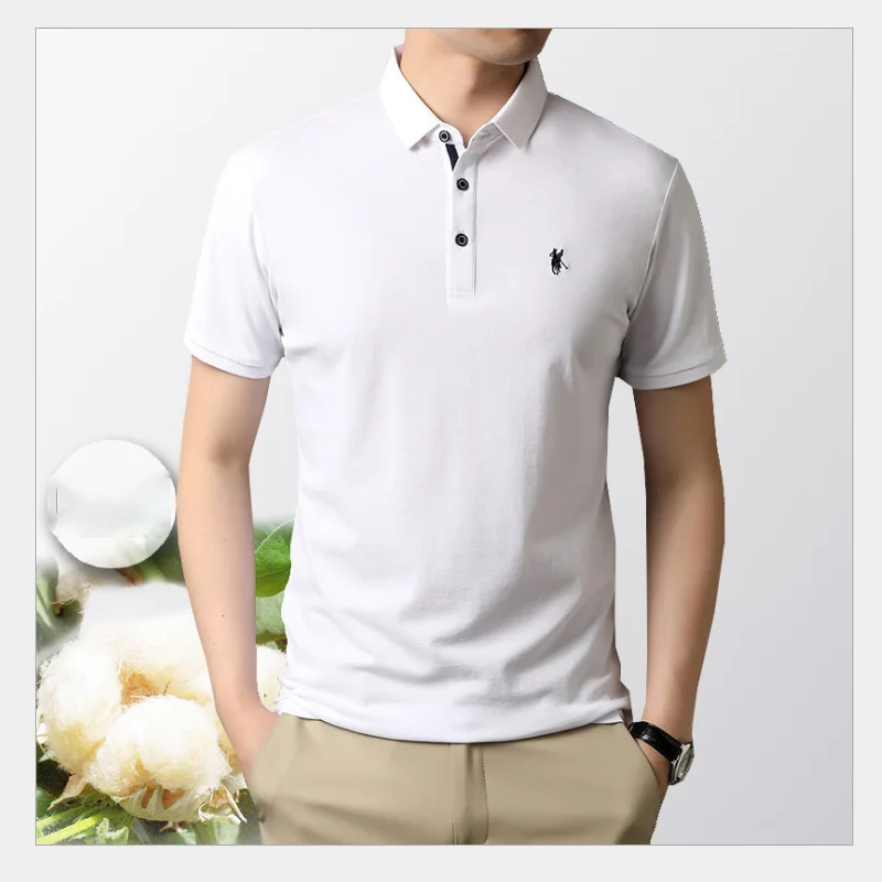 Den sandsynlige meget fint naturlig Men's Golf T-Shirt Summer Thin Embroidery Short Sleeved POLO Shirt Men  Business Casual Loose Top Size M-4XL - AliExpress Sports & Entertainment