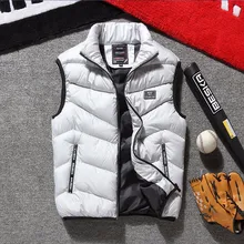 Hot Selling Men's Autumn Casual down Feather Cotton Vest AliExpress Hot Selling Men's Large Size