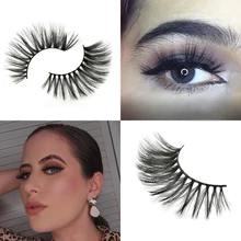 5 пар Friholl. m Lashes натуральный вид ручная работа дешевые 3d искусственная норка ресницы 3D синтетические шелковые полосы ресницы накладные ресницы