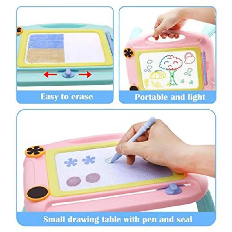 Детская красочная магнитная доска для рисования, эскиз, детская игрушка для рисования граффити, стираемая и многоразовая развивающая доска, игрушки