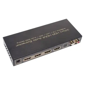 

3 in 1 out HDMI Switch 4K Splitter Audio Converter 3 Port 8bit YcbCR4:4:4 18Gbps HDMI Audio Extractor Switcher