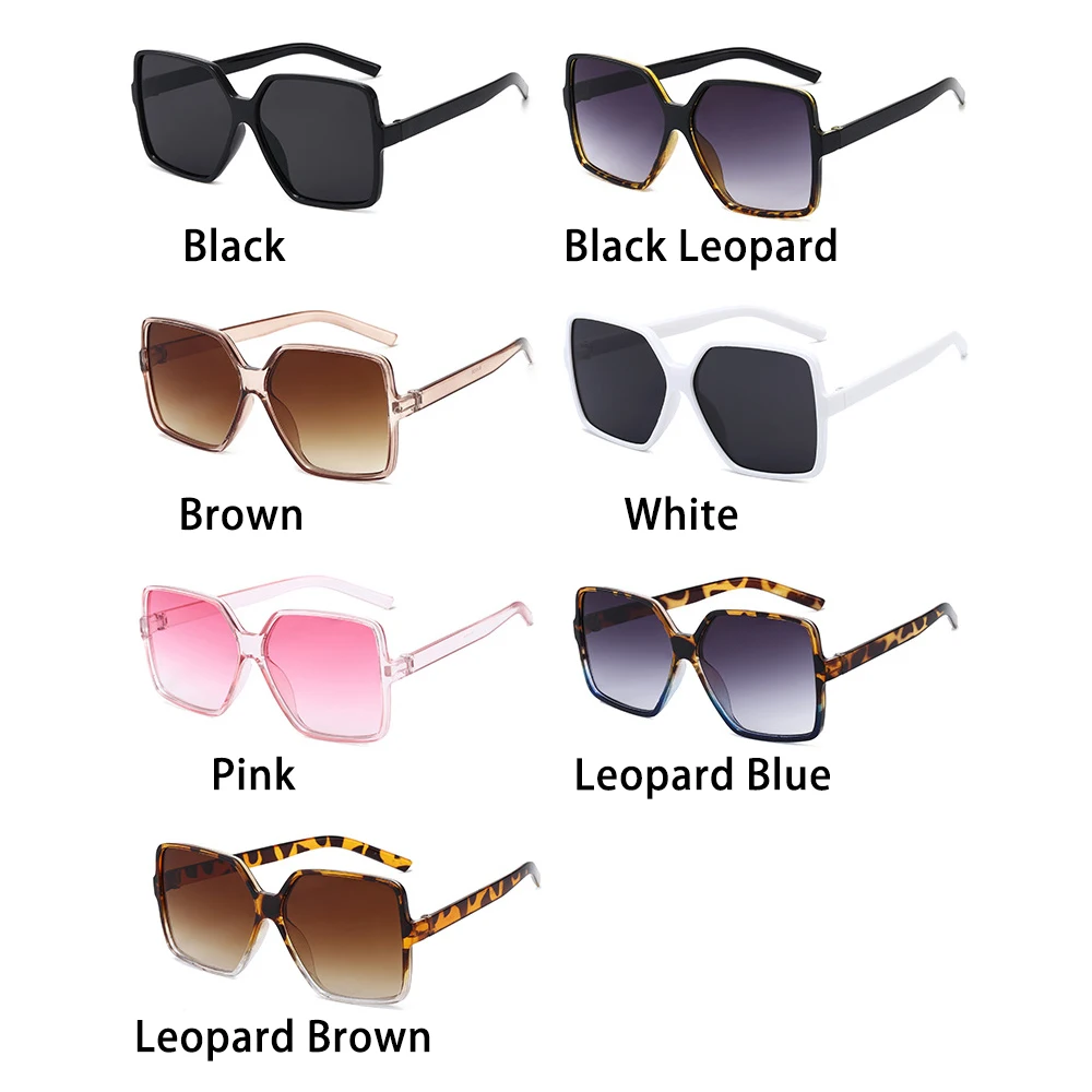 2021 new brand sunglasses Square glasses Personalized cat eyes Colorful sunglasses trend versatile sunglasses uv400 curtain big black sunglasses