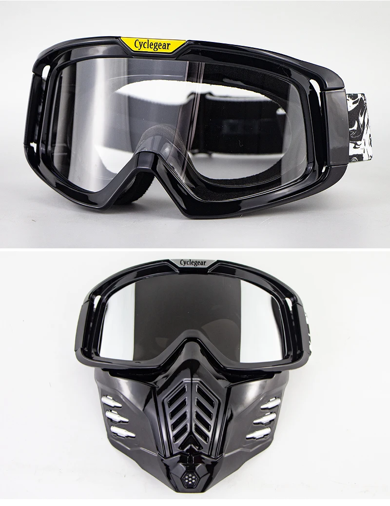 Маска-пуля, очки для открытого лица, шлем для мотокросса MX, очки для мотоцикла, очки двойного назначения, маска CS, очки Gafas Cyclegear CG18