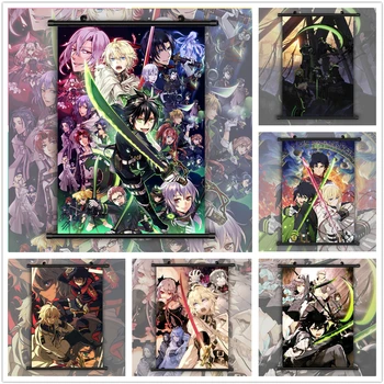 

Seraph of the end Mikaela Hyakuya x Yuichiro Hyakuya Poster Style Anime manga wall Poster Scroll