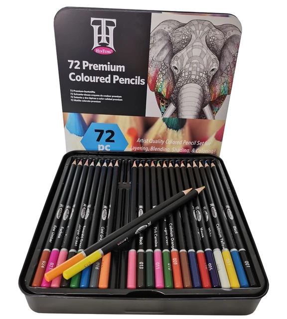 72PCS Set Colored pencils Painting Color Lead Suit Professional Adult  Drawing Stationery Colored Pencil Set Iron Box - AliExpress