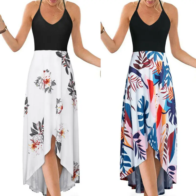 Fashion Summer Women's Dresses Ladies Boho Floral Long Maxi Evening Party Beach Dress Sundress Vestito Lungo Females Dress Fashion Summer Women's Dresses Ladies Boho Floral Long Maxi Evening Party Beach Dress Sundress Vestito Lungo Females Dress