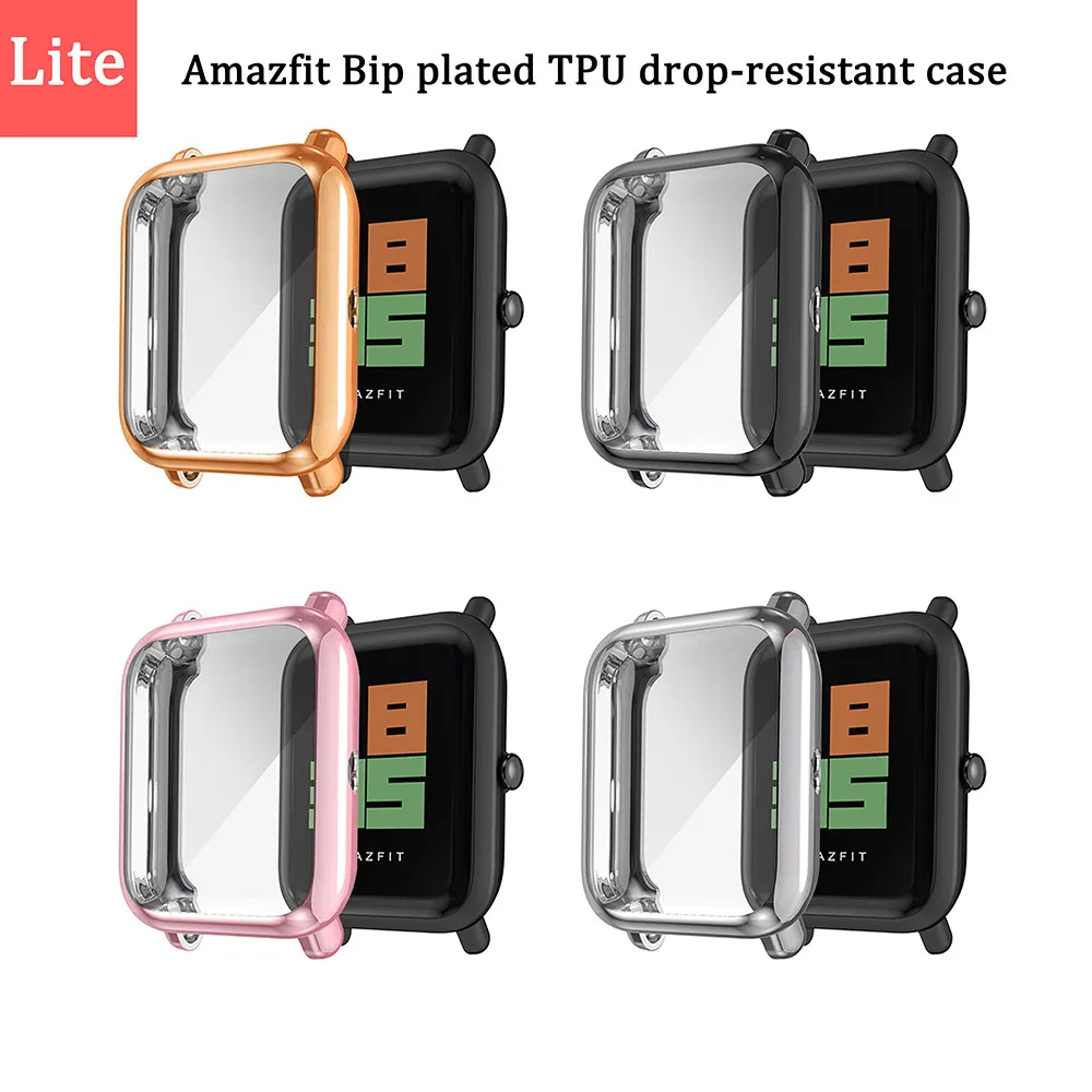 

Watchcase for Huami Midong Youth Edition Lite Watch Protective Case Amazfit Bip Plating TPU Shatter-resistant Case Accessories