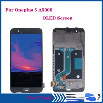 

For Oneplus 5 A5000 OLED LCD display + touch screen digitizer Assembly for Oneplus Five AMOLED LCD Repair parts