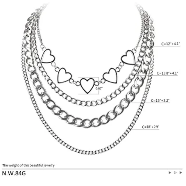 Fashion Lock Key Pendants Chains Necklace Set for Eboy Egirl Men