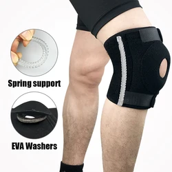 Protection du genou avec deux supports à ressort et rondelles EVA, 1 paire, protège la rotule, rend l'entraînement plus sûr 