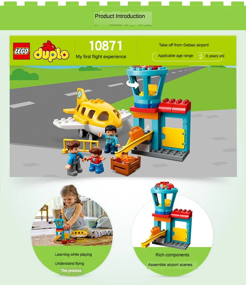 Серия Duplo 10871 мой полет порно строительные блоки игрушка