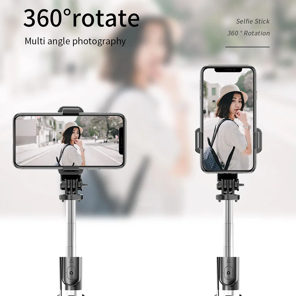Wireless Selfie Stick Tripod Foldable Monopod Universal Holder for Xiaomi Mi Redmi Huawei Honor iPhone 11 Samsung Gopro Go Pro 9