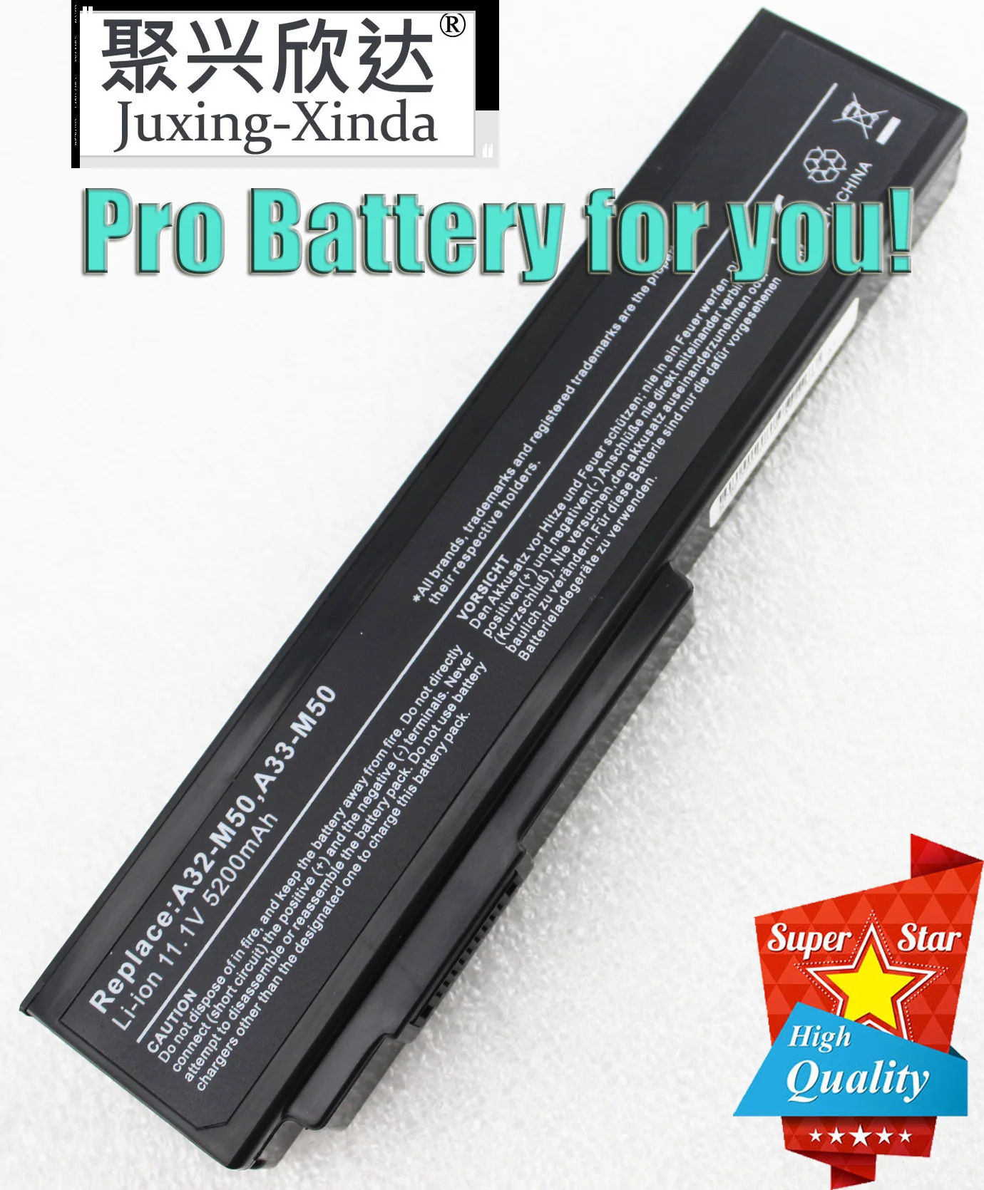 Аккумулятор для ноутбука Asus N61 N61J N61Jq N61V N61Vg N61Ja N61JV N53 M50 M50s N53S A32-M50 A32-N61 A32-X64 A33-M50 Pro62J