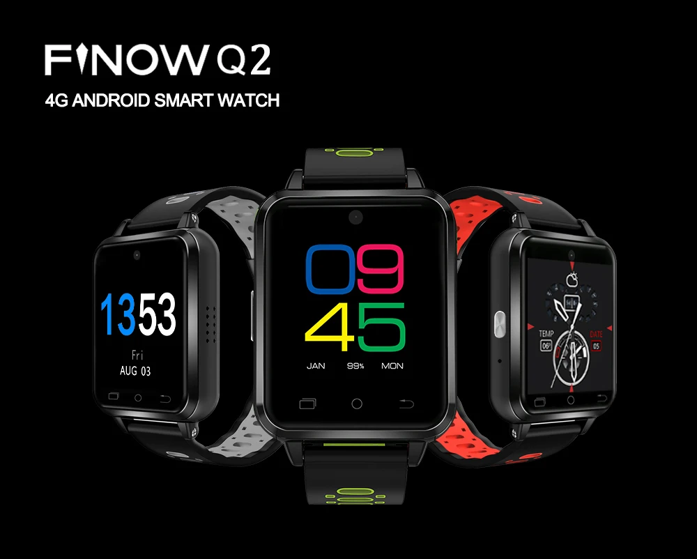 Finow Q2 умные часы для мужчин Q1 Pro обновленные 4G Android Smartwatch MTK6737 1 ГБ/16 ГБ Смарт-часы телефон sim-карта Детские умные часы