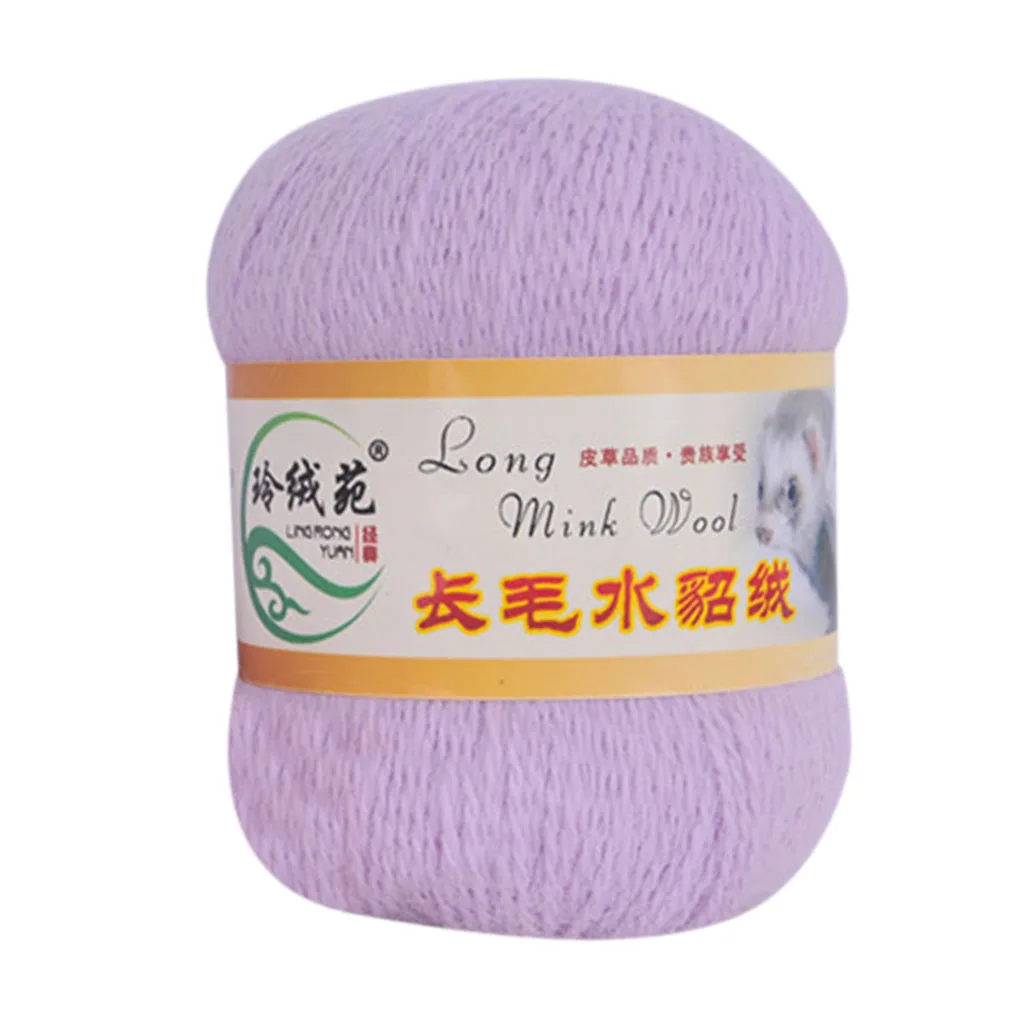 new 50g/ball Knitting Scarf Yarn Soft Thin Plush Hand Crochet Thread Sewing DIY Winter Shawl Yarn Hand-knitted plush