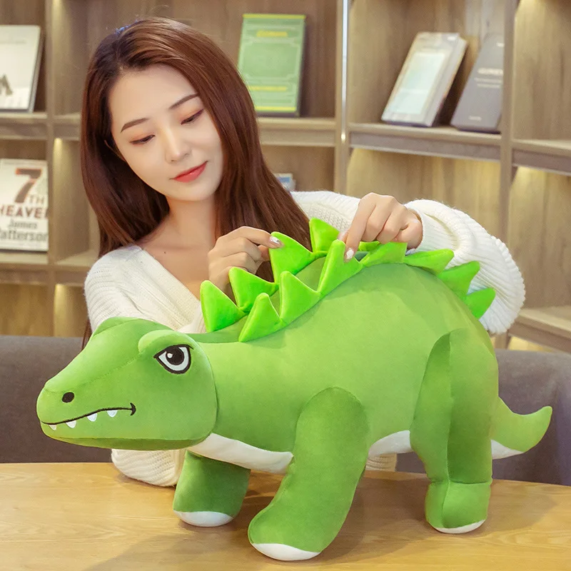 

Милые плюшевые игрушки Triceratops большого размера, 1 шт., 82 см, креативные игрушки в виде животных, стигозавр, искусственные куклы для детей, подарки на день рождения для мальчиков