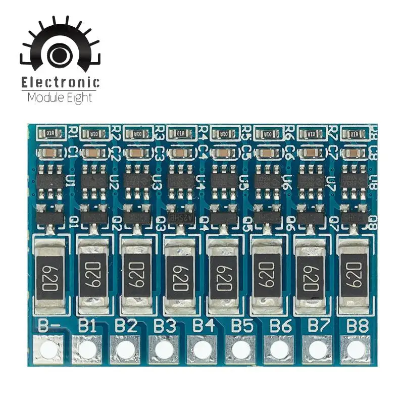 3S 4S 5S 6S 7S 8S 21V 4,2V Li-Ion Balancer Board 18650 Li-Ion Balancing Full Charge Batterie Balance Funktion Schutz Board – Detail 8