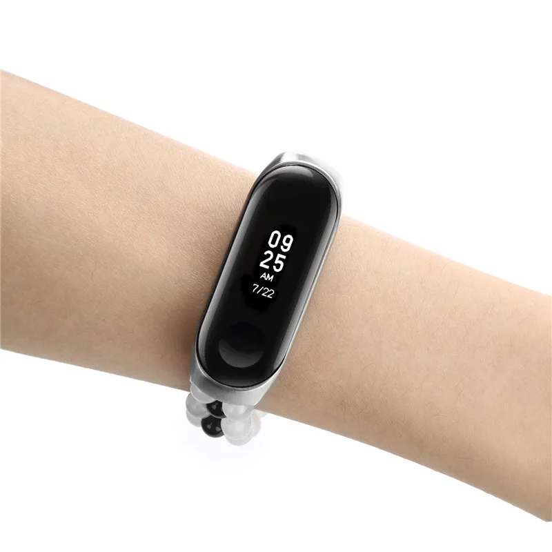 Advaka жемчужная телескопическая цепь браслет ремешок для Xiaomi mi-Band 3 mi Band 4 сменный браслет наручных часов часть для Xiaomi mi Band 3 4
