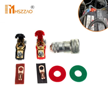 

10 Pcs 6 Specifications AGW American Standard T2 Copper Heavy-Duty Cold-Pressed Terminal Copper Nose Battery Cable Ends
