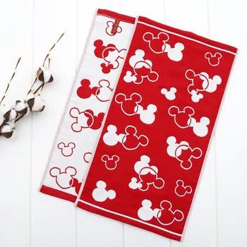 

Disney cotton cartoon Mickey Minnie gauze towel wash towel baby boy girl wash towel children's square towel