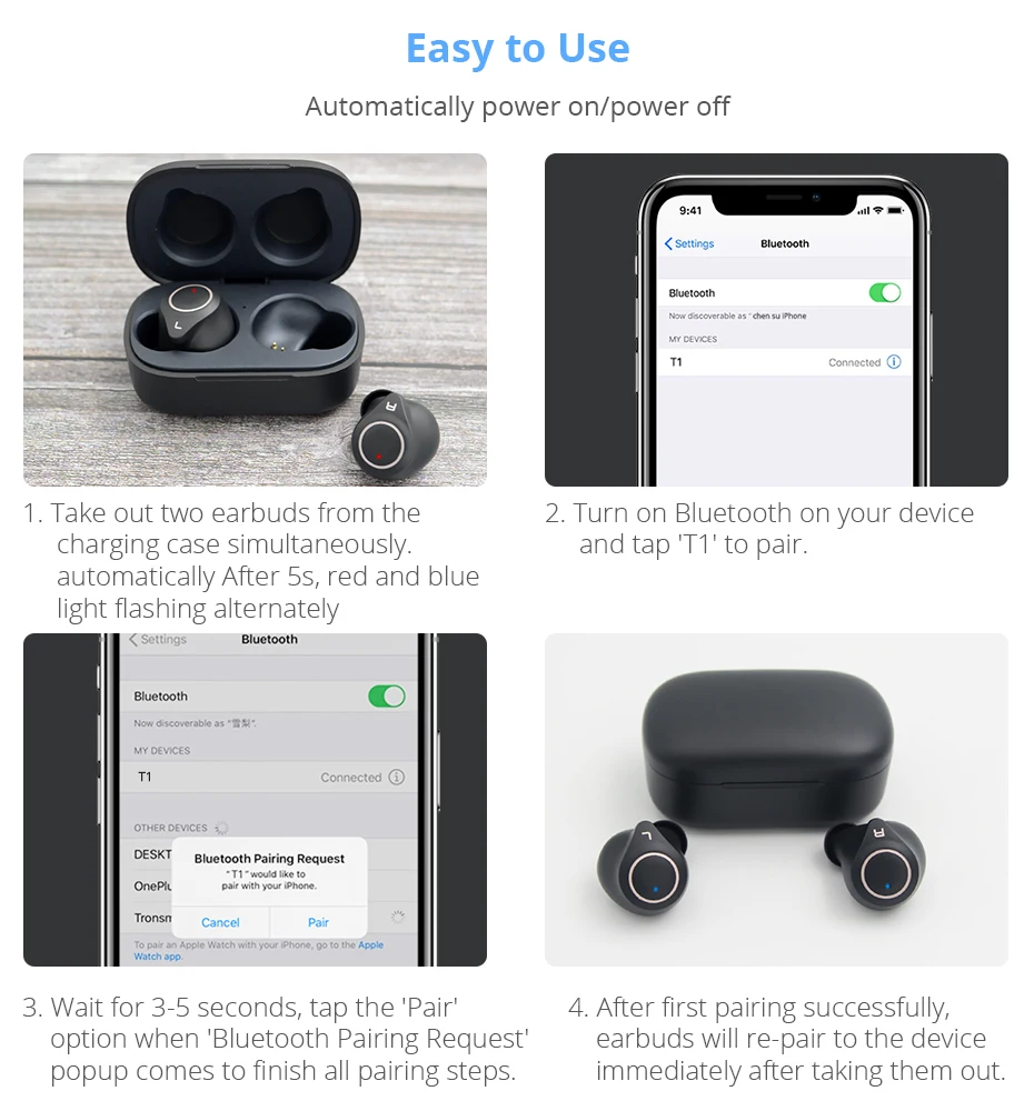 Makibes Support AptX ACC TWS True Wireless Bluetooth 5.0 Earphone CVC8 Noise-Cancellation With Super Bass HD Mic headset earbuds_13