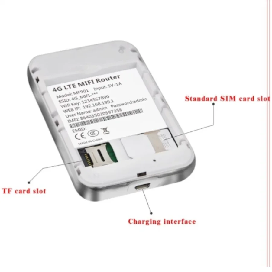 Mini Roteador Wi-fi 4g Lte Desbloqueado Hotspot Móvel - Imagem 2